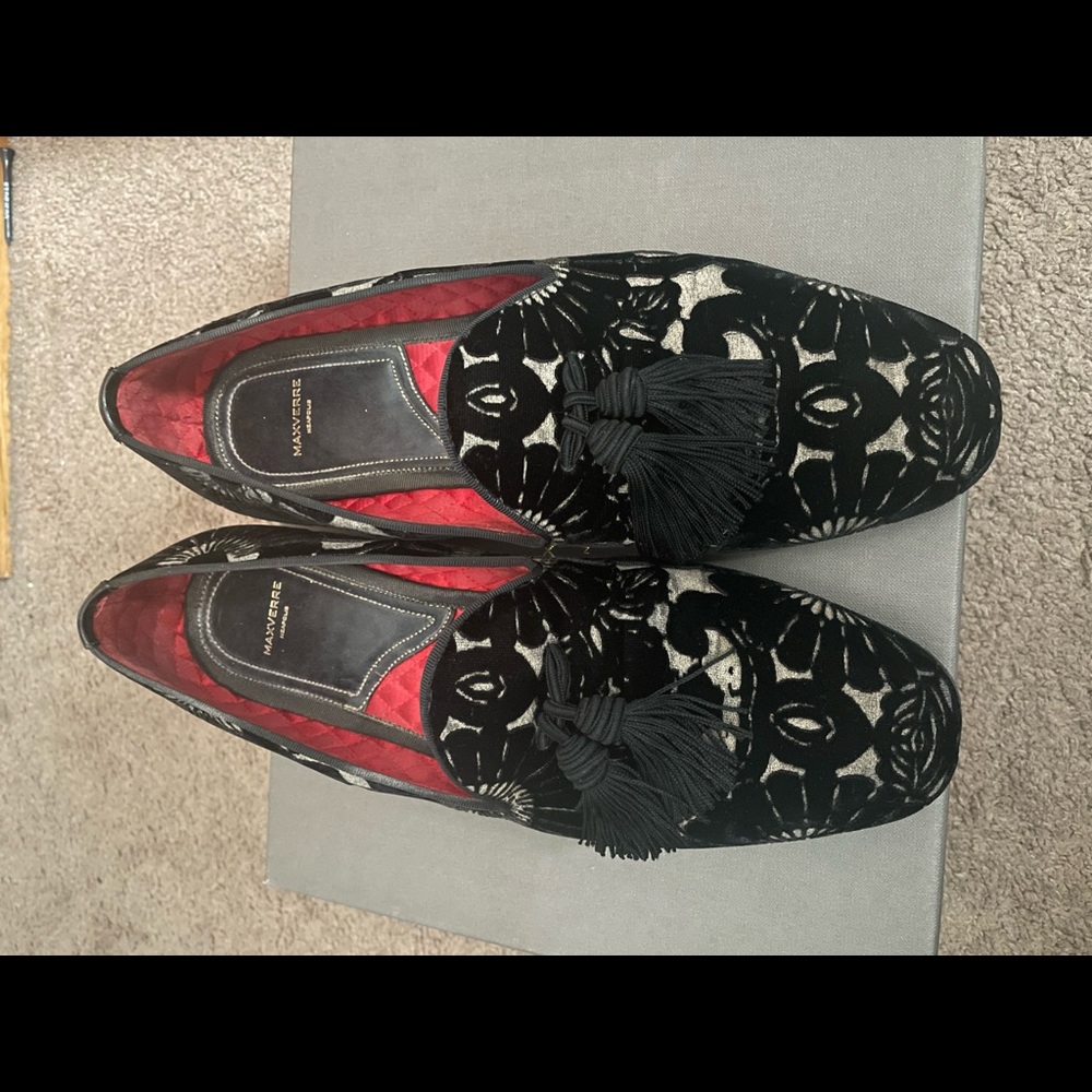 Max verre velvet loafers
